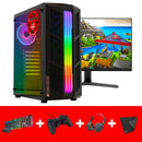 Screenon - Gaming -Set - P4 (GamePC + 27 Zoll Monitor + Tastatur + Maus) + WiFi & Bluetooth
