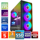 Screenon - Game Computer / Gaming PC - Ryzen 5 - 1 TB M.2 SSD - 16 GB RAM - RX 580 - Game PC TX89423 - Windows 11