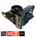 Screenon - Premium GTX -Upgrade -Set - (Ryzen 5 + 16 GB/32 GB RAM + 512 GB/1TB M.2 SSD + Geforce GTX 1650) -