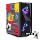 ScreenON - FIFA 23 Gaming PC Set + gratis FIFA 23 game cadeau – Spanje edition - (GamePC.FF23-V1104127 + 27 Inch Monitor + Toetsenbord + Muis + Game controller) - ScreenOn