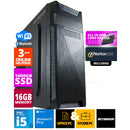 Intel Office PC - Intel Core i5 - 1TB NVME SSD - 16 GB RAM - RTX 3050 - einschließlich Norton 360 & USB SD -Kartenleser + WiFi & Bluetooth