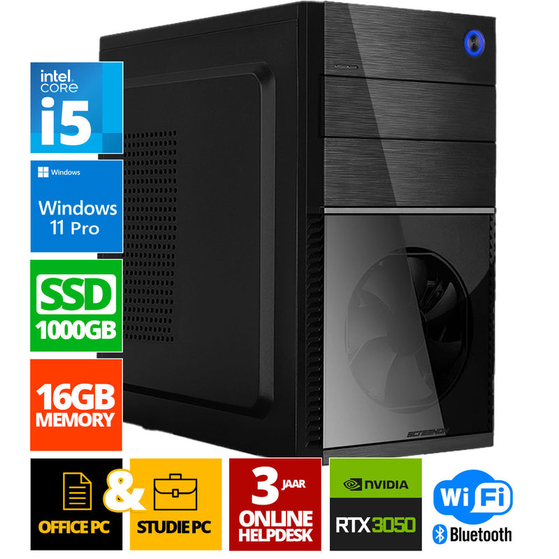 Intel Complete PC | Intel Core i3 | 16 GB DDR4 | 1 TB SSD - NVME | RTX 3050 | Windows 11 Pro