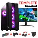 Screenon - Gaming -Set - X150128 - V2 (Gamepc.x150128 + 27 Zoll Monitor + Tastatur + Maus, Controller, Headset & Maus -Pad) + WiFi & Bluetooth