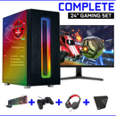 Screenon - Gaming -Set - X150128 - V1 (Gamepc.x150128 + 24 Zoll Monitor + Tastatur + Maus, Controller, Headset & Maus -Pad) + WiFi & Bluetooth