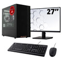 Screenon - Office Set - Z401135 - V2 - Intel Core i3 - 8 GB - 240 GB SSD + 1 TB HDD - W11 - (OfficePC.Z401135 + 27 Zoll Monitor + Tastatur + Maus) + WiFi & Bluetooth