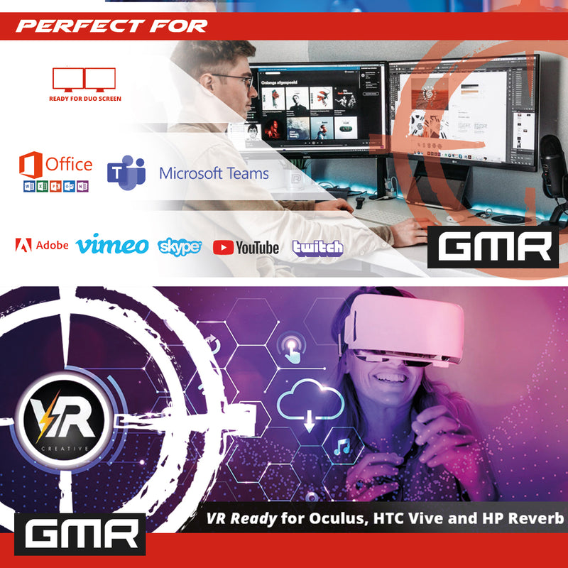 GMR R13 GamePC - Intel Core i5 - 500 GB SSD - Geforce GTX 1650 - 16GB RAM