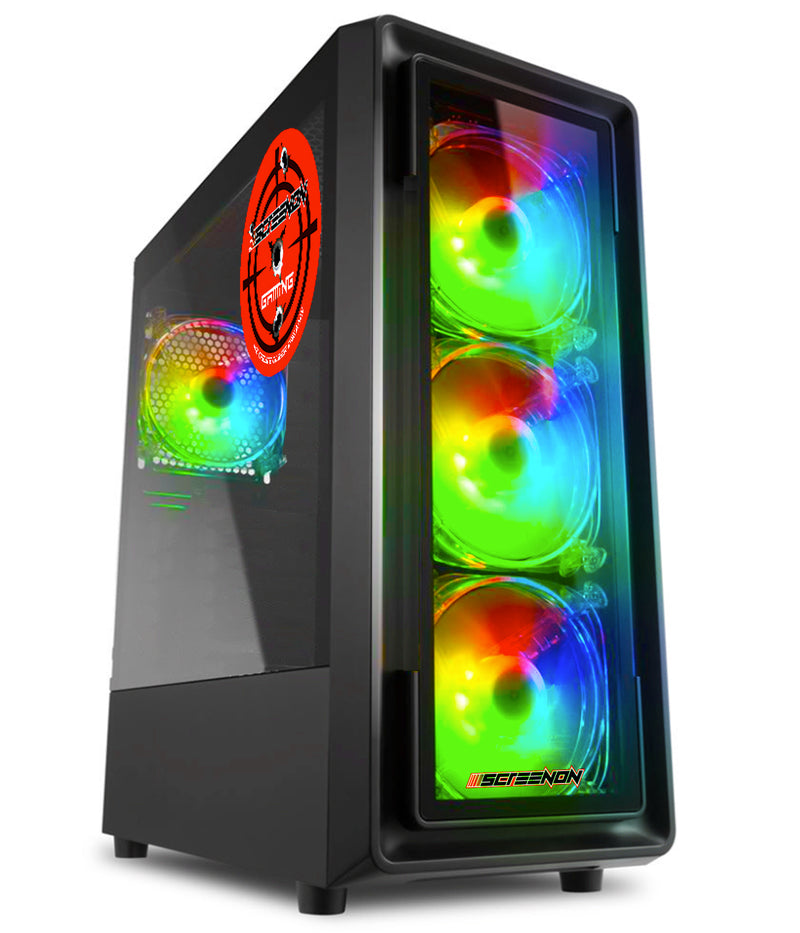 ScreenON - Game Computer / Gaming PC - Ryzen 7 - 1TB M.2 SSD - 32GB RAM - RTX 4060 - Game PC TX46280 - Windows 11