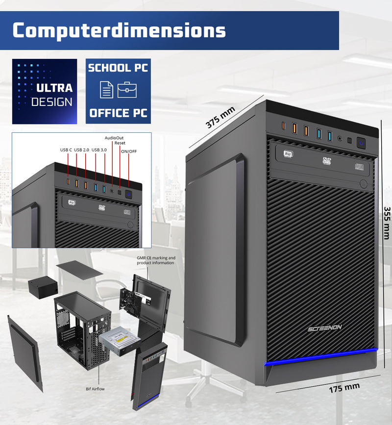Intel Complete PC Set | Intel Core i7 | 32 GB DDR4 | 1 TB SSD + 24 Zol
