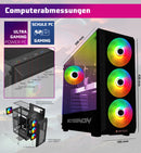 Screenon - Game Computer / Gaming PC - Ryzen 5 - 1 TB M.2 SSD - 16 GB RAM - RX 580 - Game PC TX89423 - Windows 11