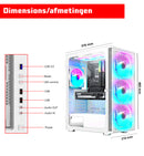 Screenon - Game Computer / Gaming PC - Ryzen 5 - 512GB SSD - 16 GB RAM - GTX 1650 - Game PC TX88284 - Windows 11