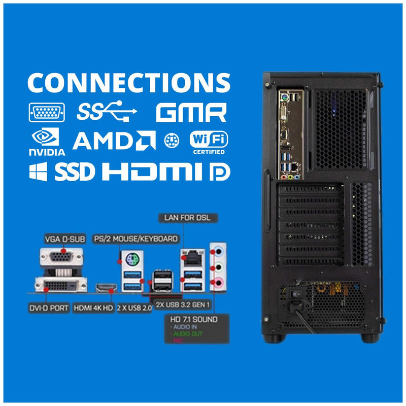 Intel Compleet PC | Intel Core i5 | 8 GB RAM | 250 GB SSD | Windows 11 Pro - ScreenOn