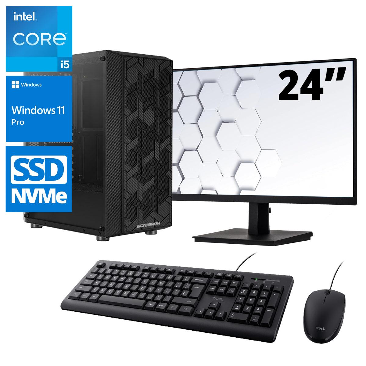 Intel Complete PC Set | Intel Core i5 | 16 GB DDR4 | 500 GB SSD + 24 Z