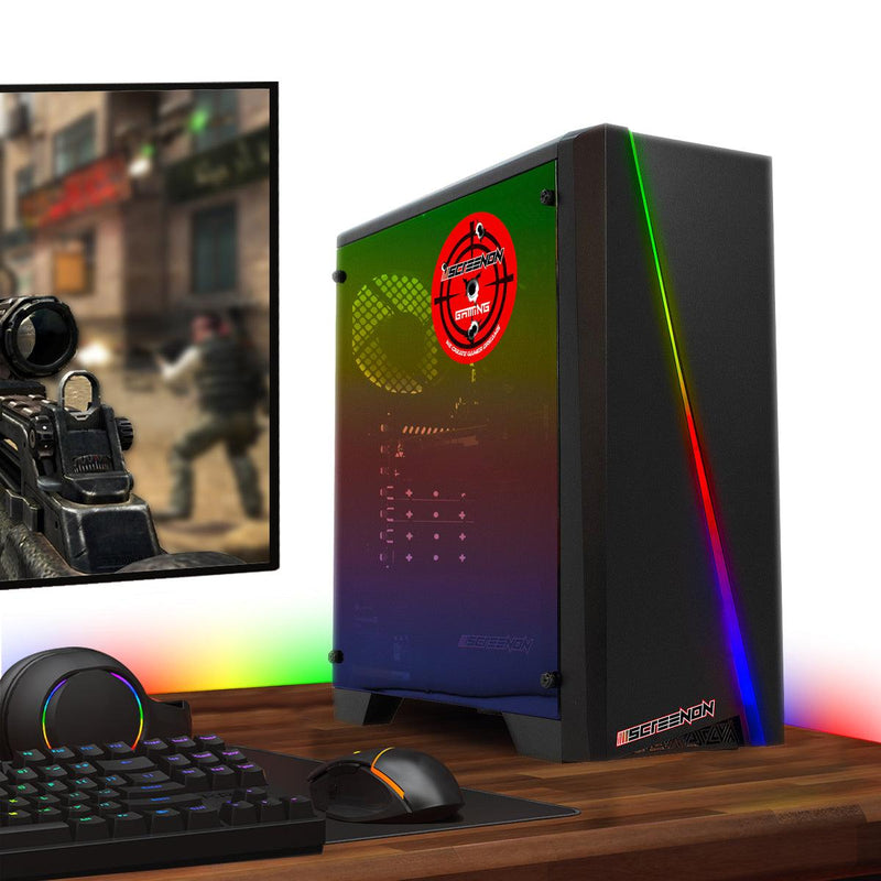 ScreenON - Allround Game PC - Ryzen 5 - 16GB DDR4 - 480GB SSD - GTX 1660 - WiFi (Geschikt voor Fortnite!) - ScreenOn