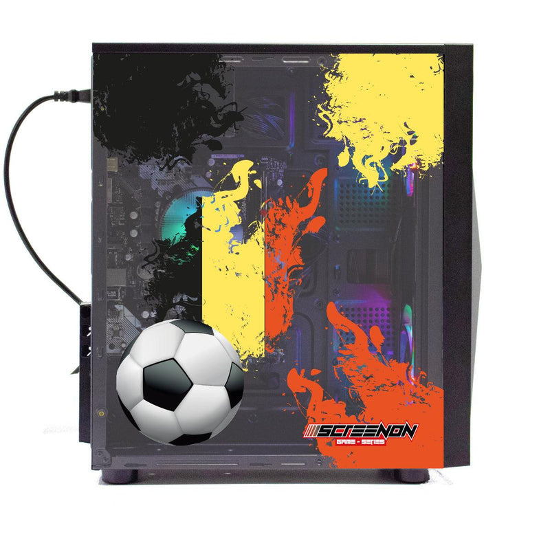 ScreenON - FIFA 23 Gaming PC Set + gratis FIFA 23 game cadeau – België edition - (GamePC.FF23-V1105124 + 24 Inch Monitor + Toetsenbord + Muis + Game controller) - ScreenOn