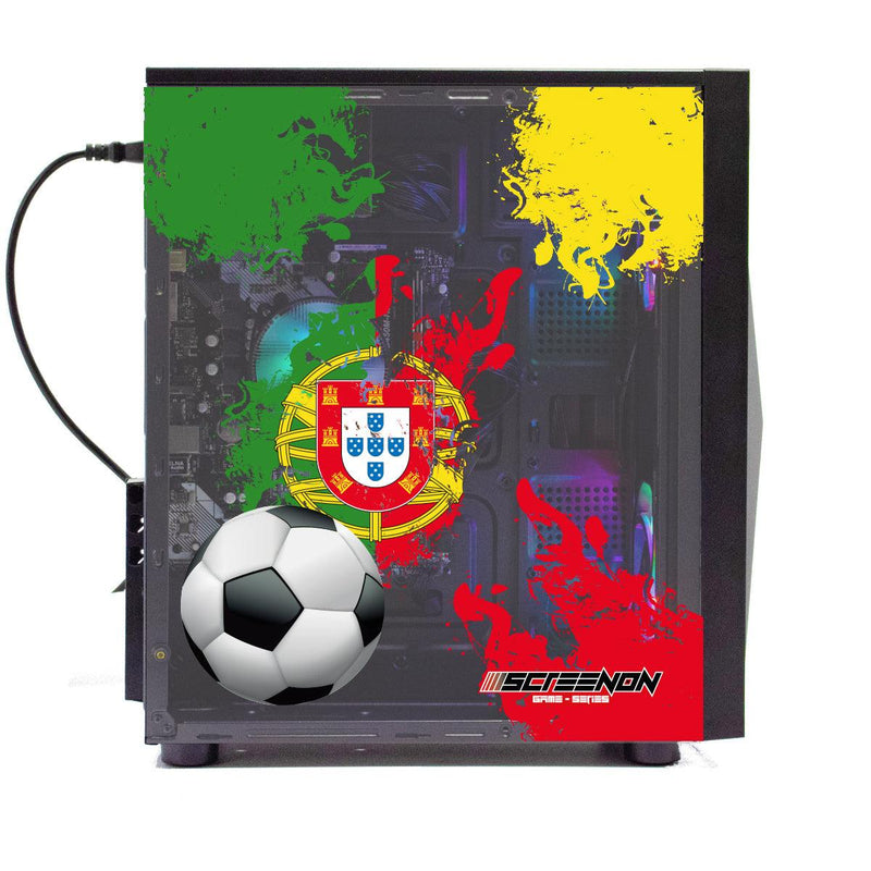 ScreenON - FIFA 23 Gaming PC Set + gratis FIFA 23 game cadeau – Portugal edition - (GamePC.FF23-V1106024 + 24 Inch Monitor + Toetsenbord + Muis + Game controller) - ScreenOn