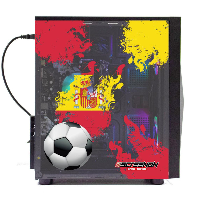 ScreenON - FIFA 23 Gaming PC Set + gratis FIFA 23 game cadeau – Spanje edition - (GamePC.FF23-V1104024 + 24 Inch Monitor + Toetsenbord + Muis + Game controller) - ScreenOn