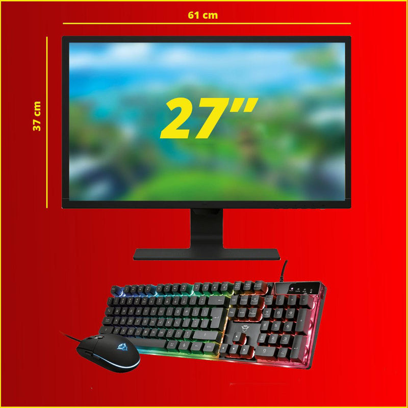ScreenON - Gaming Set - X250126 - V2 (GamePC.X250126 + 27 Inch Monitor + Toetsenbord + Muis) - ScreenOn