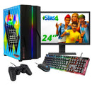 ScreenOn NL - Gaming PC SET | AMD Ryzen 5 | GTX 1650 | RAM 16GB | SSD 512GB | WiFi | + 24 Inch Monitor + Toetsenbord + Muis + Controller | Desktop Computer voor Business & Multimedia H32537 - ScreenOn
