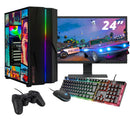 ScreenOn NL - Gaming PC SET | AMD Ryzen 5 | RTX 3060 | RAM 16GB | SSD 512GB | WiFi | + 24 Inch Monitor + Toetsenbord + Muis + Controller | Desktop Computer voor Business & Multimedia H32534 - ScreenOn