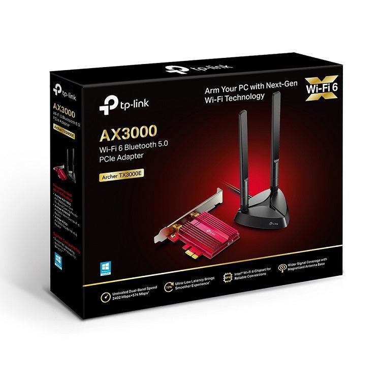 TP-Link - TX3000E AX3000 - Wifi 6 & Bluetooth 5.0 PCIe-adapter - ScreenOn