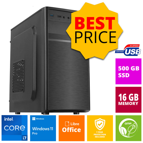 Intel Complete PC | Intel Core i7 | 16 GB RAM | 500 GB SSD | Windows 11 Pro