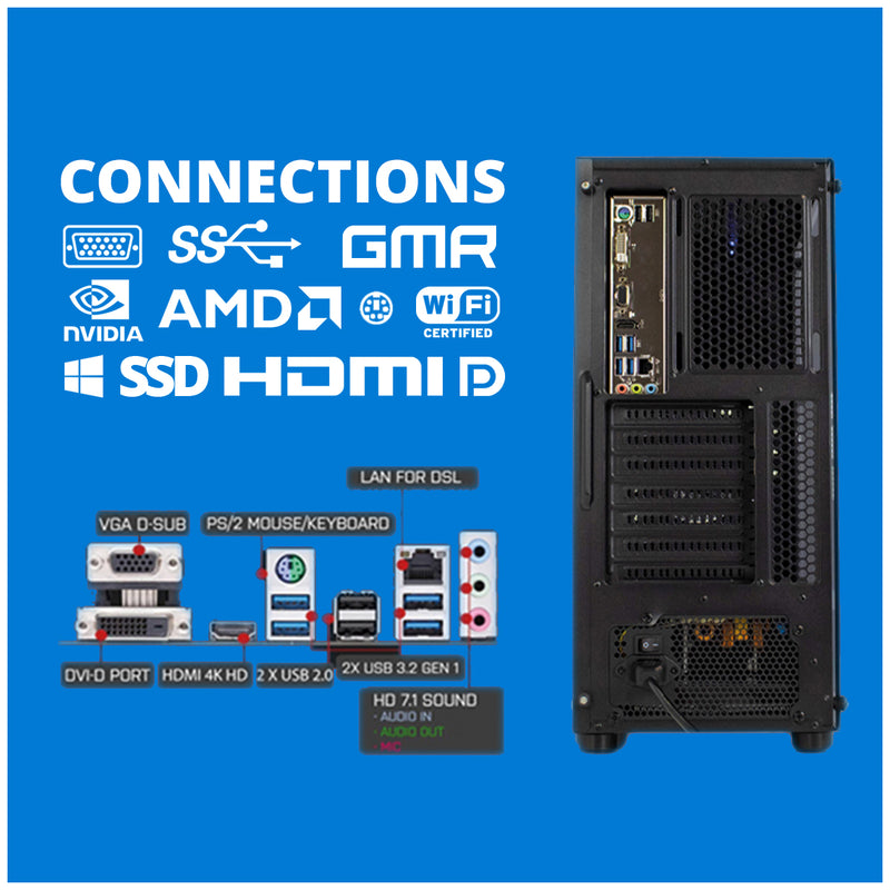 Intel Complete PC Set | Intel Core i7 | 16 GB RAM | 500 GB SSD | Windows 11 Pro